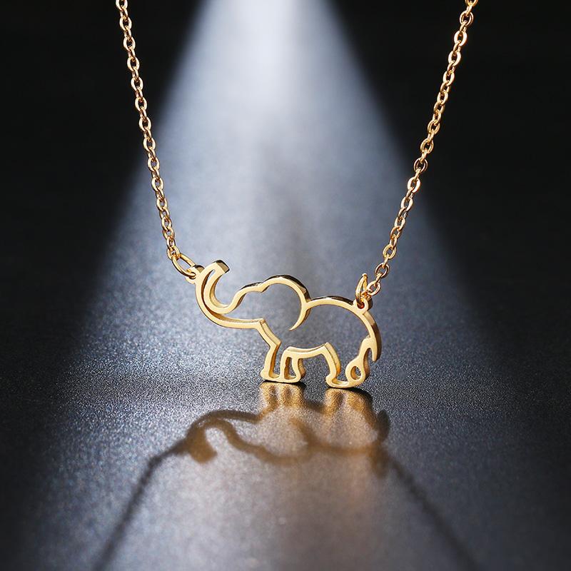 Save the elephants origami necklace
