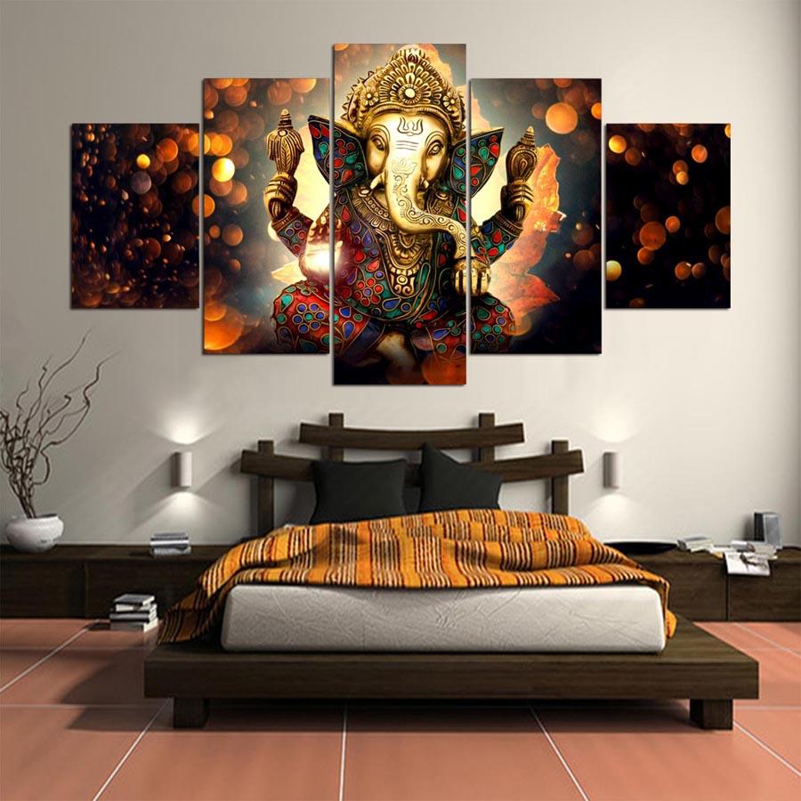 LilliPhant Furniture The Indian Elephant God Wall Canvas