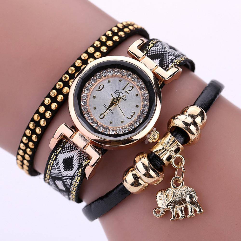 LilliPhant Watch Black Luxury Elephant Watch - Available in 5 colors!